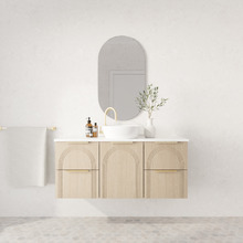 Arco 1200mm Wall Hung Single Vanity with Solid Surface Countertop